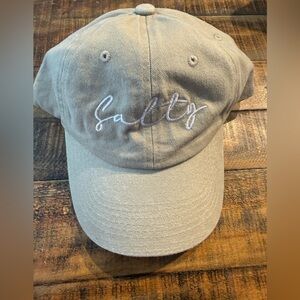 Salty Embroidered Baseball Cap - Taupe